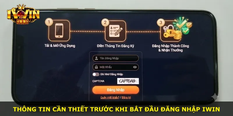 Thông tin cần thiết trước khi bắt đầu đăng nhập iWin
